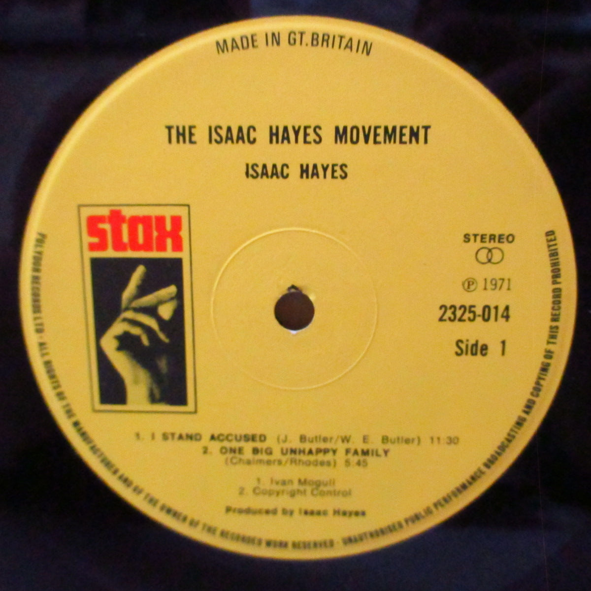 ISAAC HAYES (アイザック・ヘイズ) - The Isaac Hayes Movement (UK '71 セカンド・プレス・ステレオLP/見開きジャケ)名作サード・アルバム、近年稀な美品!