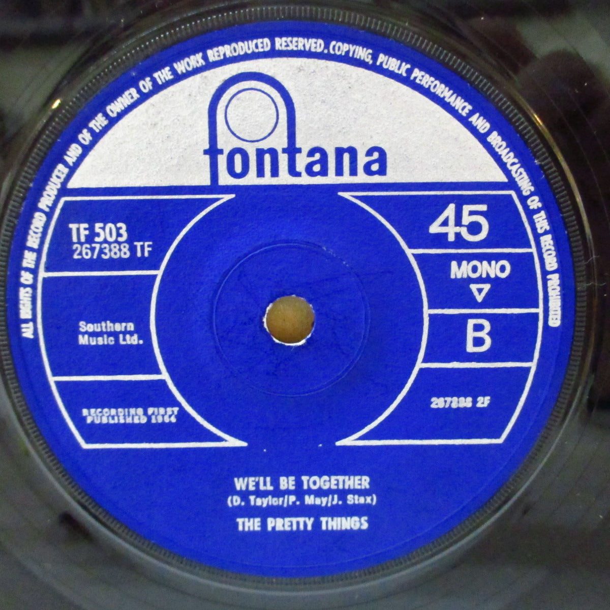 PRETTY THINGS (プリティ・シングス) - Don't Bring Me Down (UK '64 オリジナル「フラットセンター」 7インチ+カンパニースリーブ)