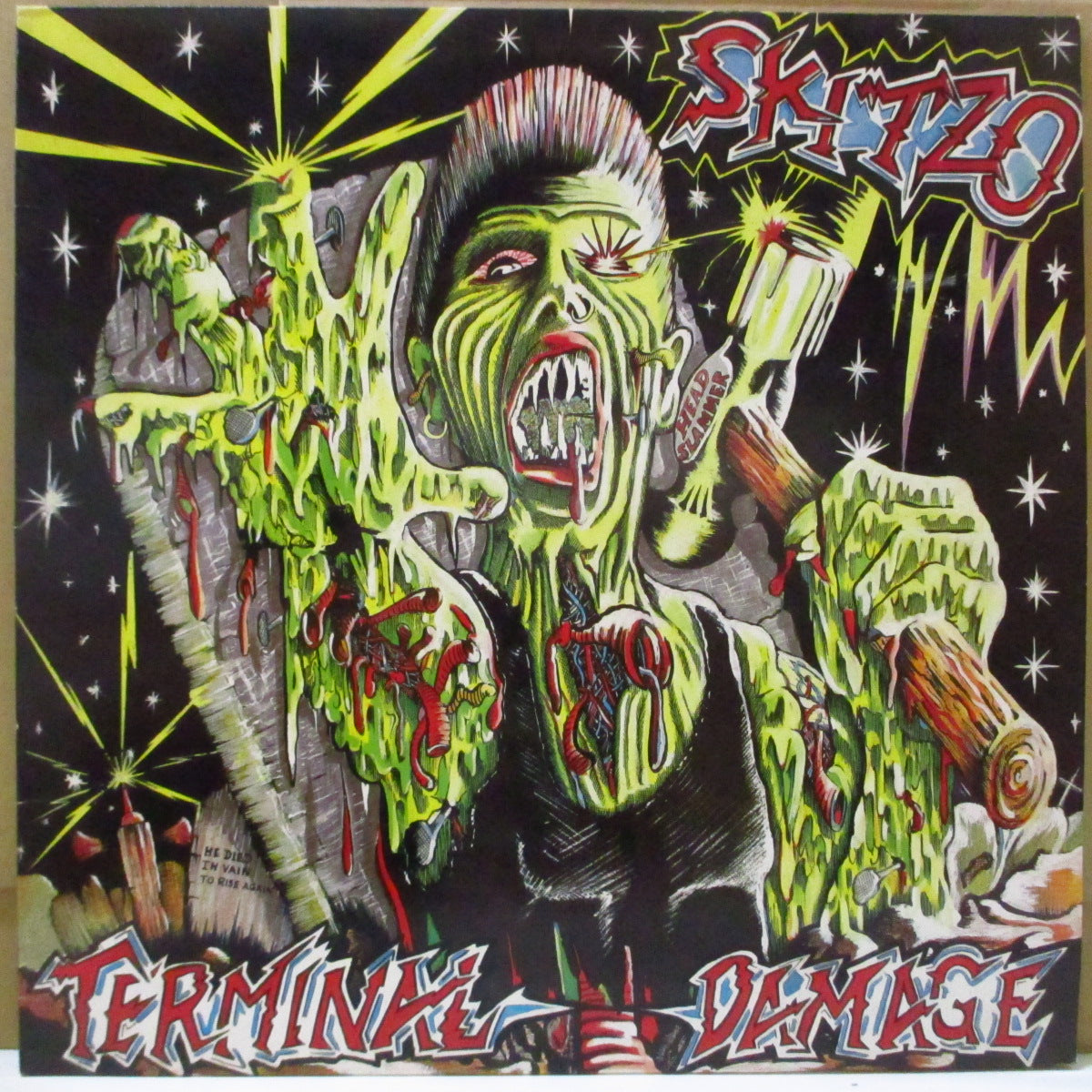 SKITZO (スキッツォ) - Terminal Damage (UK オリジナル LP)
