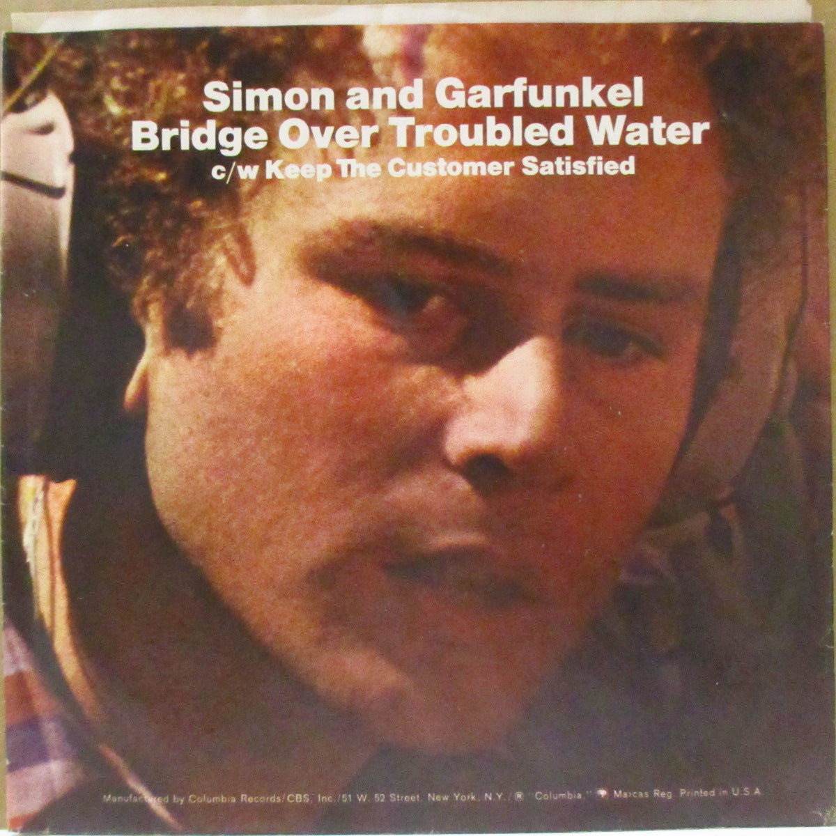 SIMON & GARFUNKEL (サイモン&ガーファンクル) - Bridge Over Troubled Water (US '70 オリジナル・ジャケ付 7インチ)全米1位の大ヒット「明日に架ける橋」