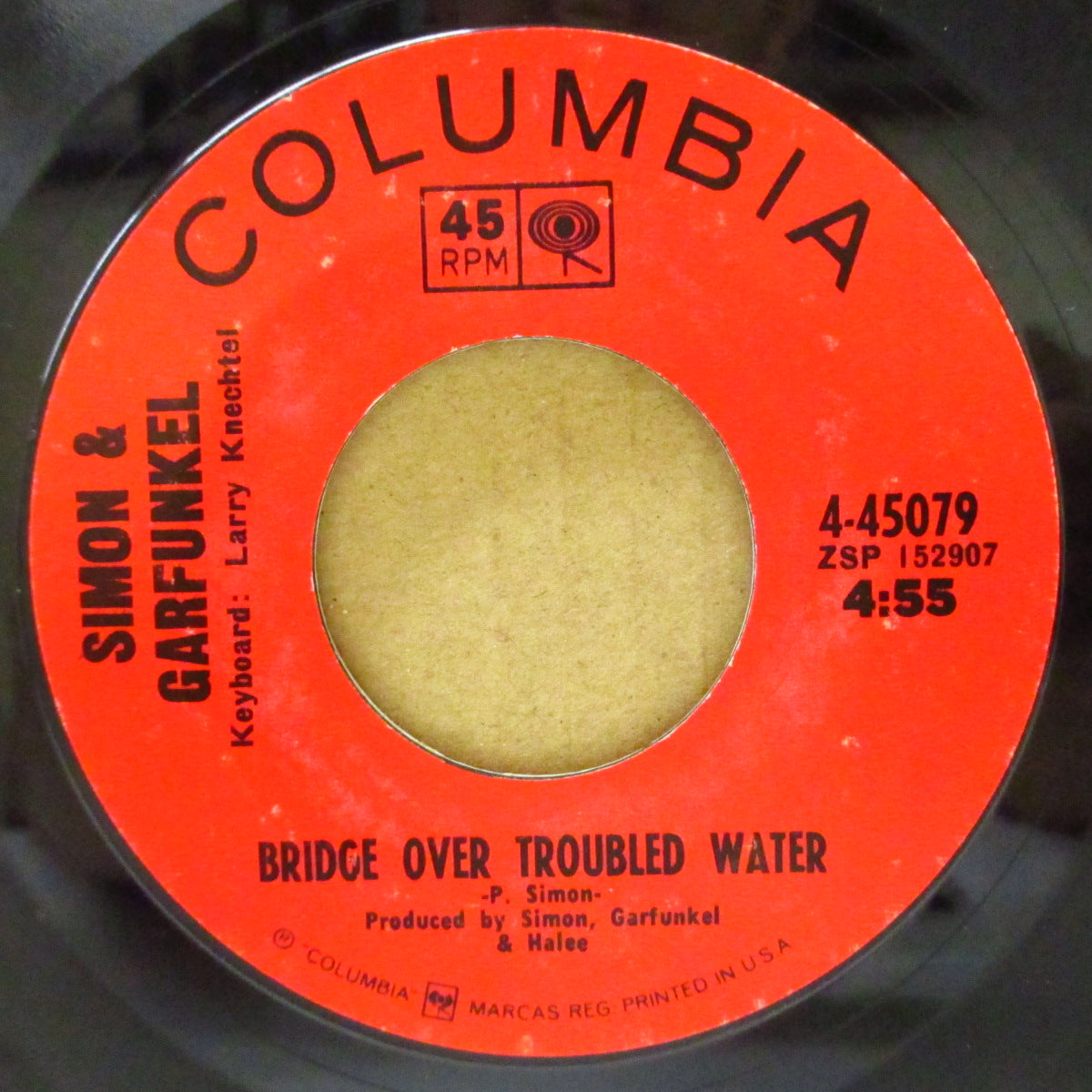 SIMON & GARFUNKEL (サイモン&ガーファンクル) - Bridge Over Troubled Water (US '70 オリジナル・ジャケ付 7インチ)全米1位の大ヒット「明日に架ける橋」