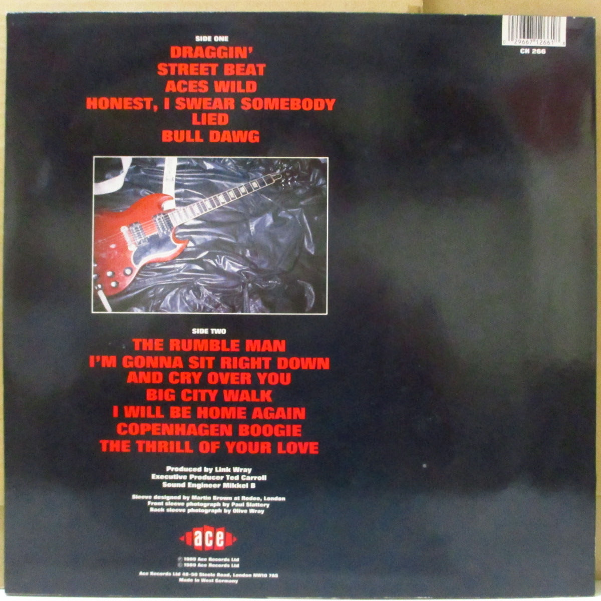 LINK WRAY (リンク・レイ) - Rumble Man (UK '89 オリジナル・ステレオ LP)復活スタジオ録音第1弾アルバム!