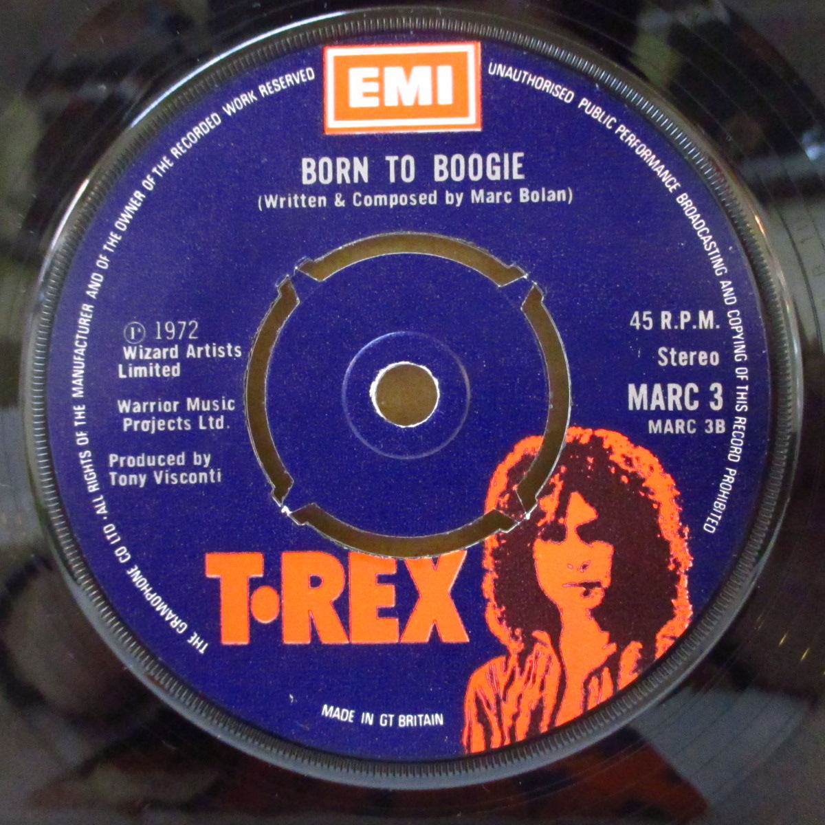 T.REX (T・レックス) - Solid Gold Easy Action (UK '72 オリジナル「ラウンドセンター」 7インチ+T.REXカンパニースリーブ)