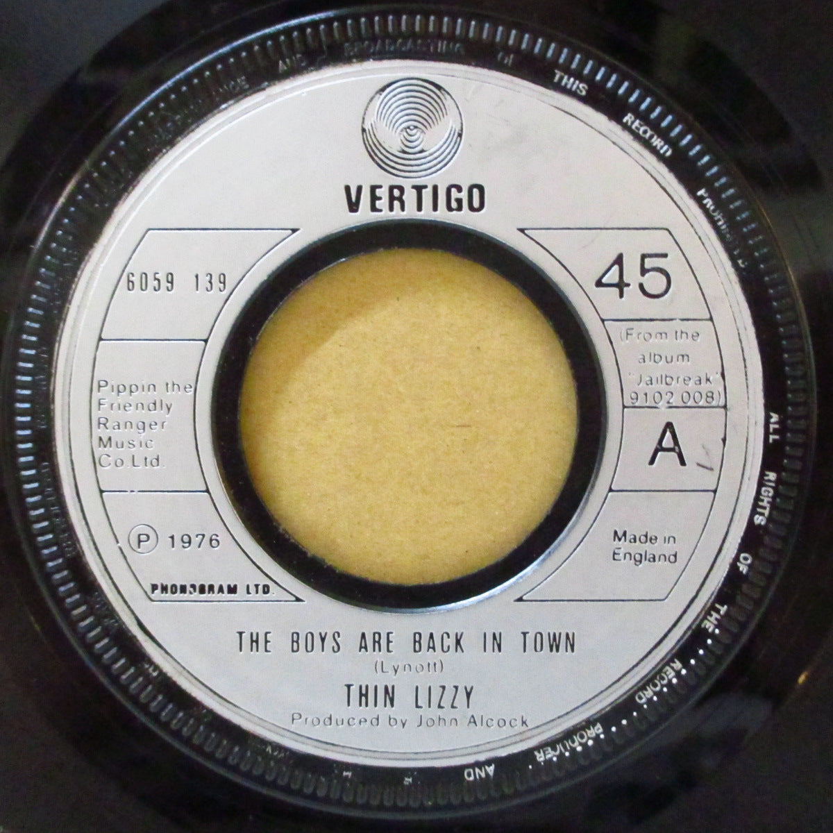 THIN LIZZY (シン・リジィ) - The Boys Are Back In Town (UK '76