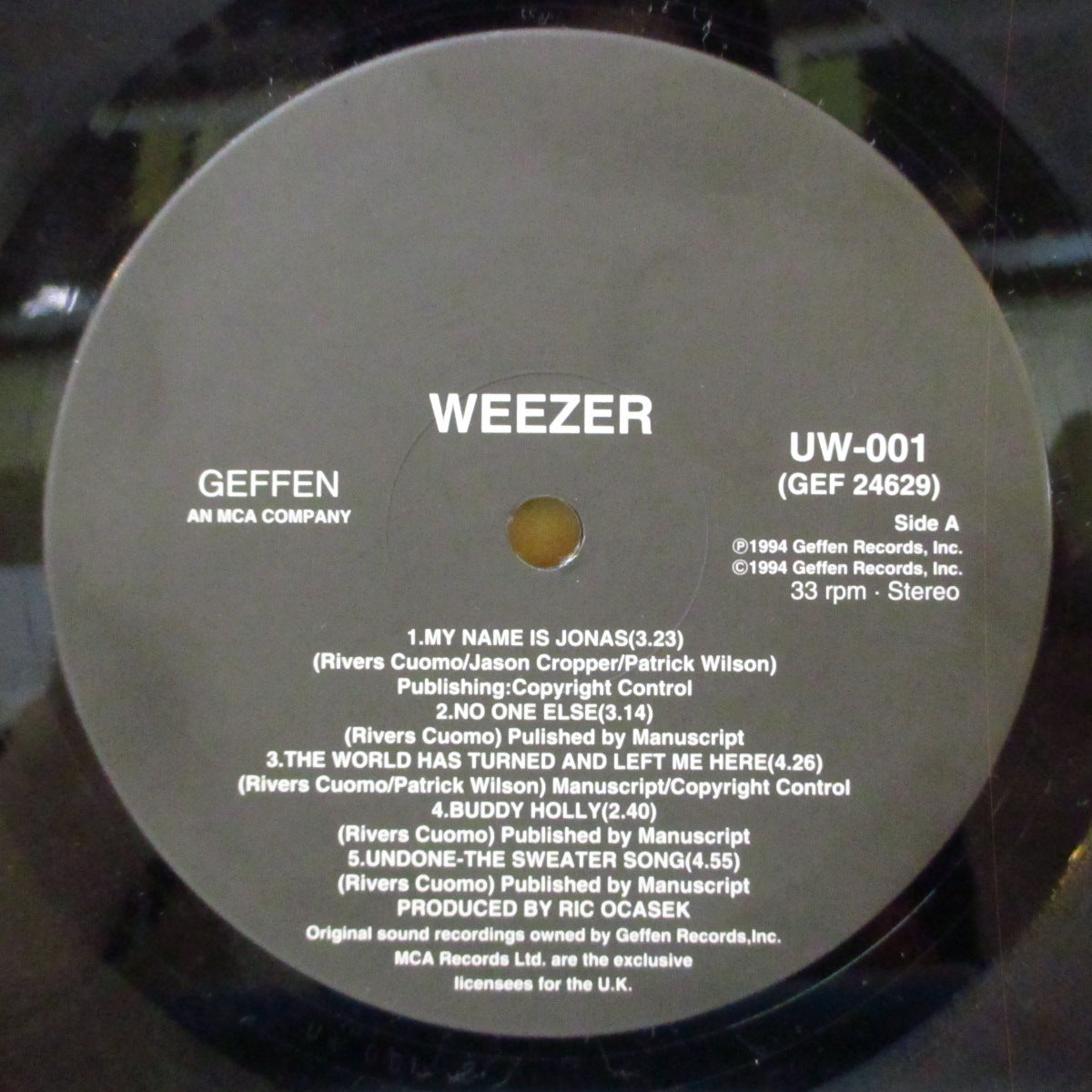 WEEZER (ウィーザー) - S.T. <1st Blue Album> (Japan '01 日本再発 LP) '94年名作1stアルバム