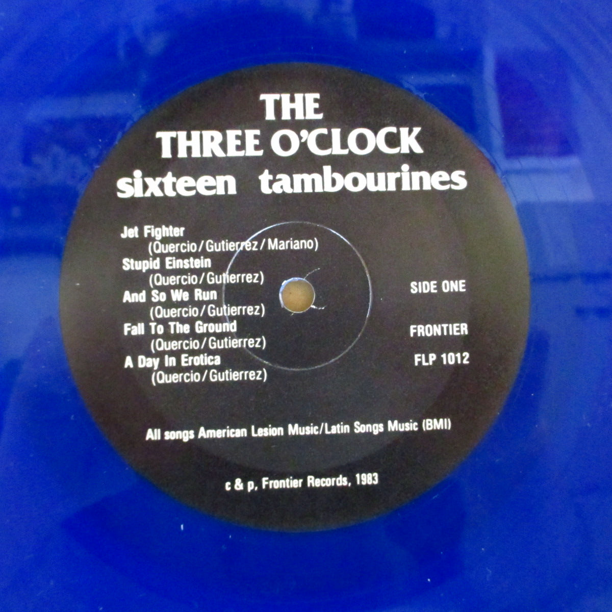 THREE O'CLOCK, THE (スリー・オクロック) - Sixteen Tambourines (US 限定再発クリアブルーヴァイナル LP) '83年1stアルバム