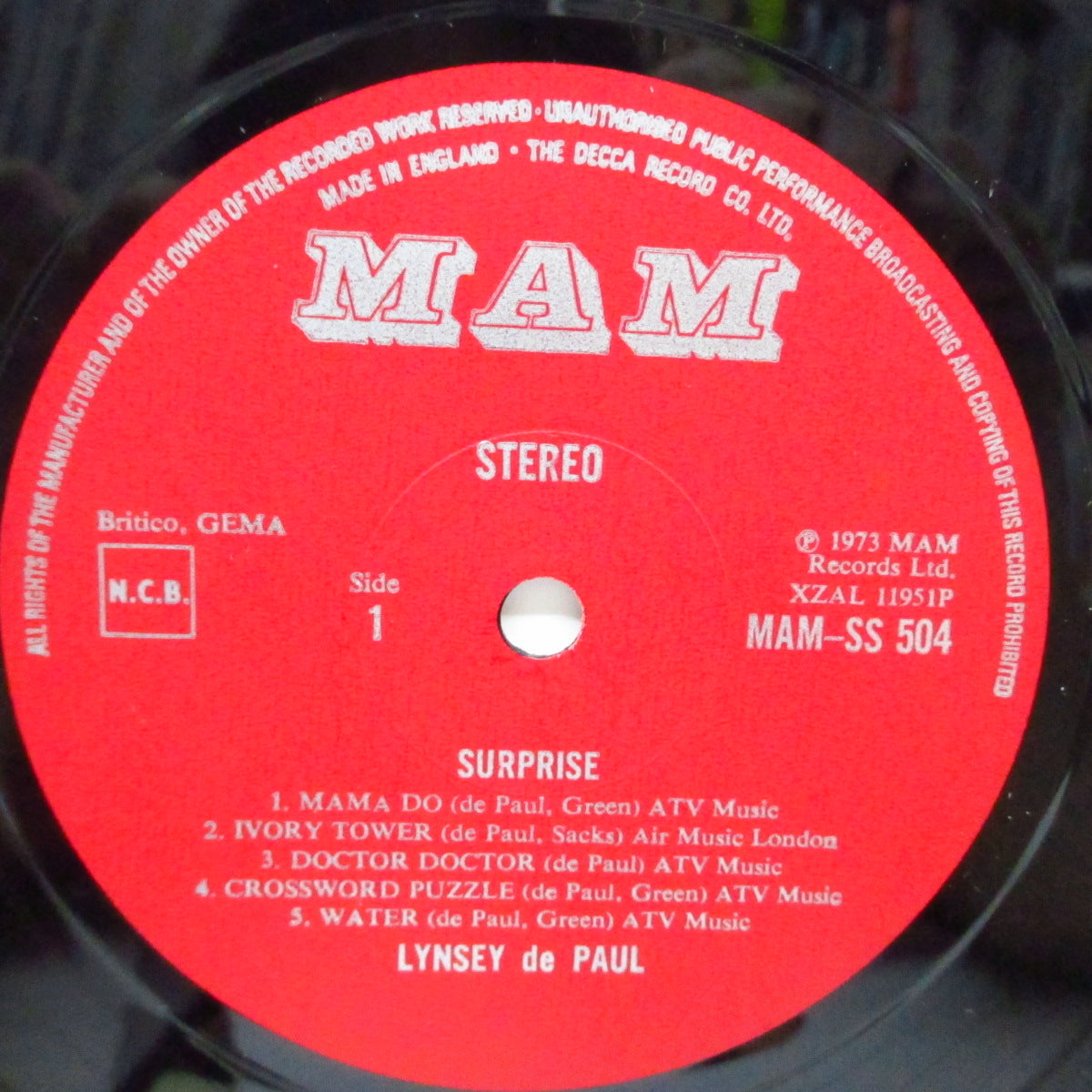 LYNSEY DE PAUL (リンジー・ディ・ポール) - Surprise (1st) (UK オリジナル LP/CGS)