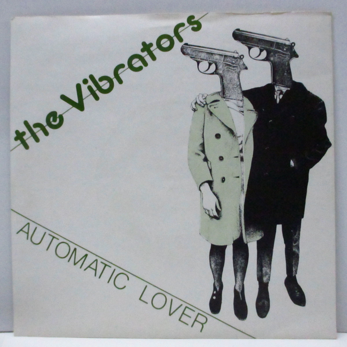 VIBRATORS, THE (ヴァイブレーターズ) - Automatic Lover (UK 初回オリジナル「紙ラベ」フラットセンター 7"/光沢固紙折り返しジャケ)