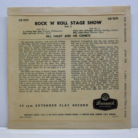 BILL HALEY & HIS COMETS (ビル・ヘイリー&ヒズ・コメッツ) - Rock 'n Roll Stage Show Part 2 (UK Orig.EP/CFS)