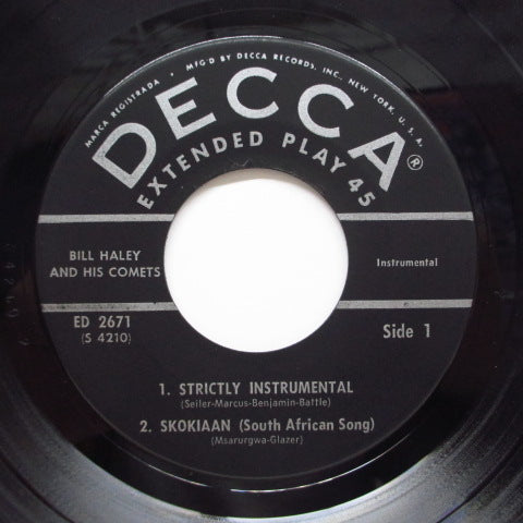 BILL HALEY & HIS COMETS (ビル・ヘイリー&ヒズ・コメッツ) - Strictly Instrumental +3 (US Orig.EP)