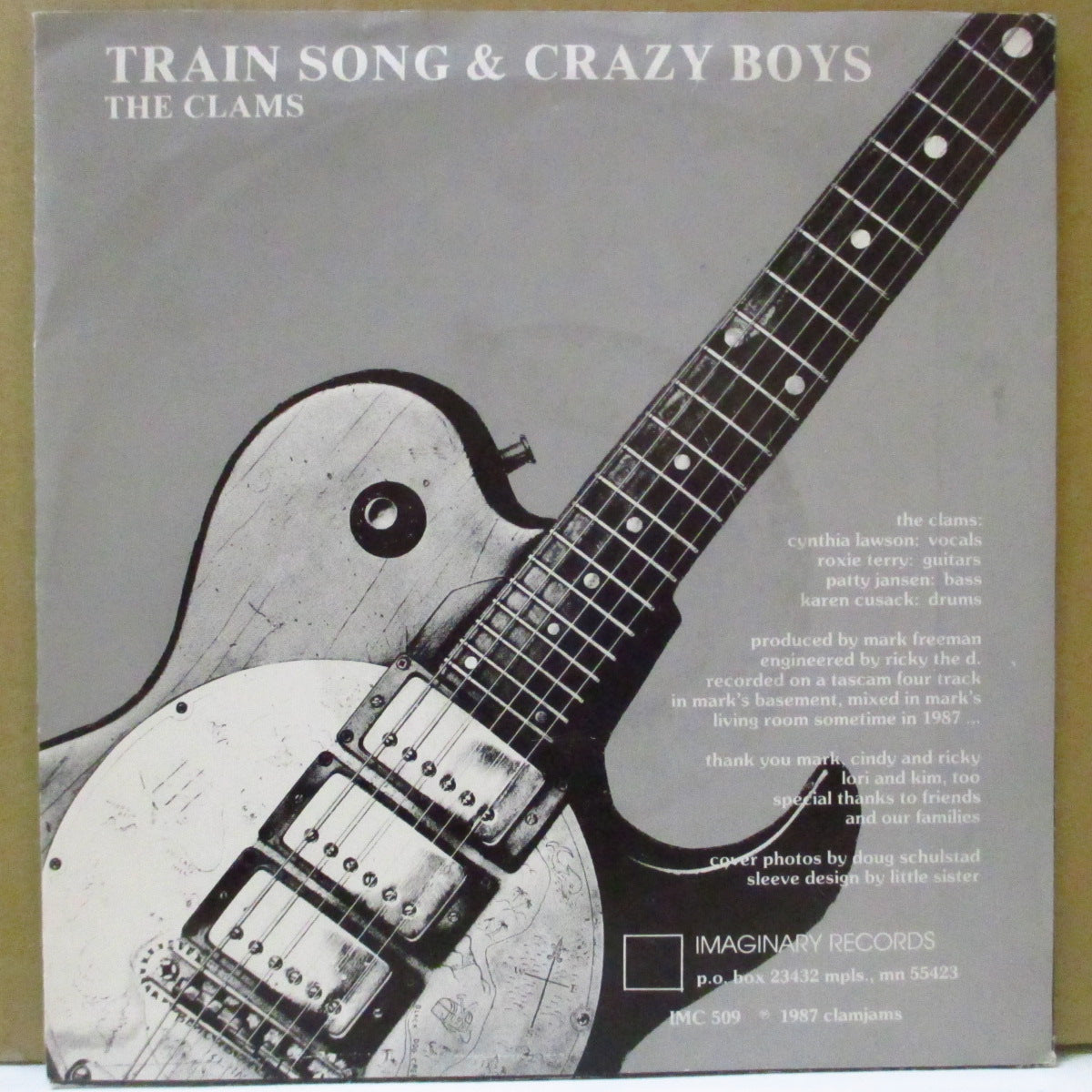 CLAMS, THE (ザ・クラムス) - Train Song (US オリジナル 7インチ+光沢ソフト紙ジャケ) '87年シングル