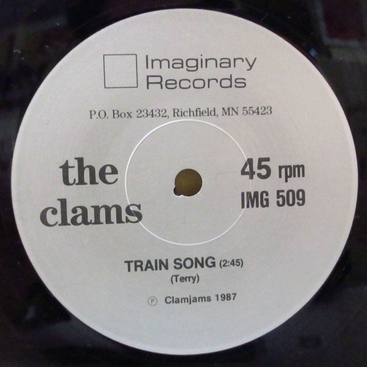 CLAMS, THE (ザ・クラムス) - Train Song (US オリジナル 7インチ+光沢ソフト紙ジャケ) '87年シングル