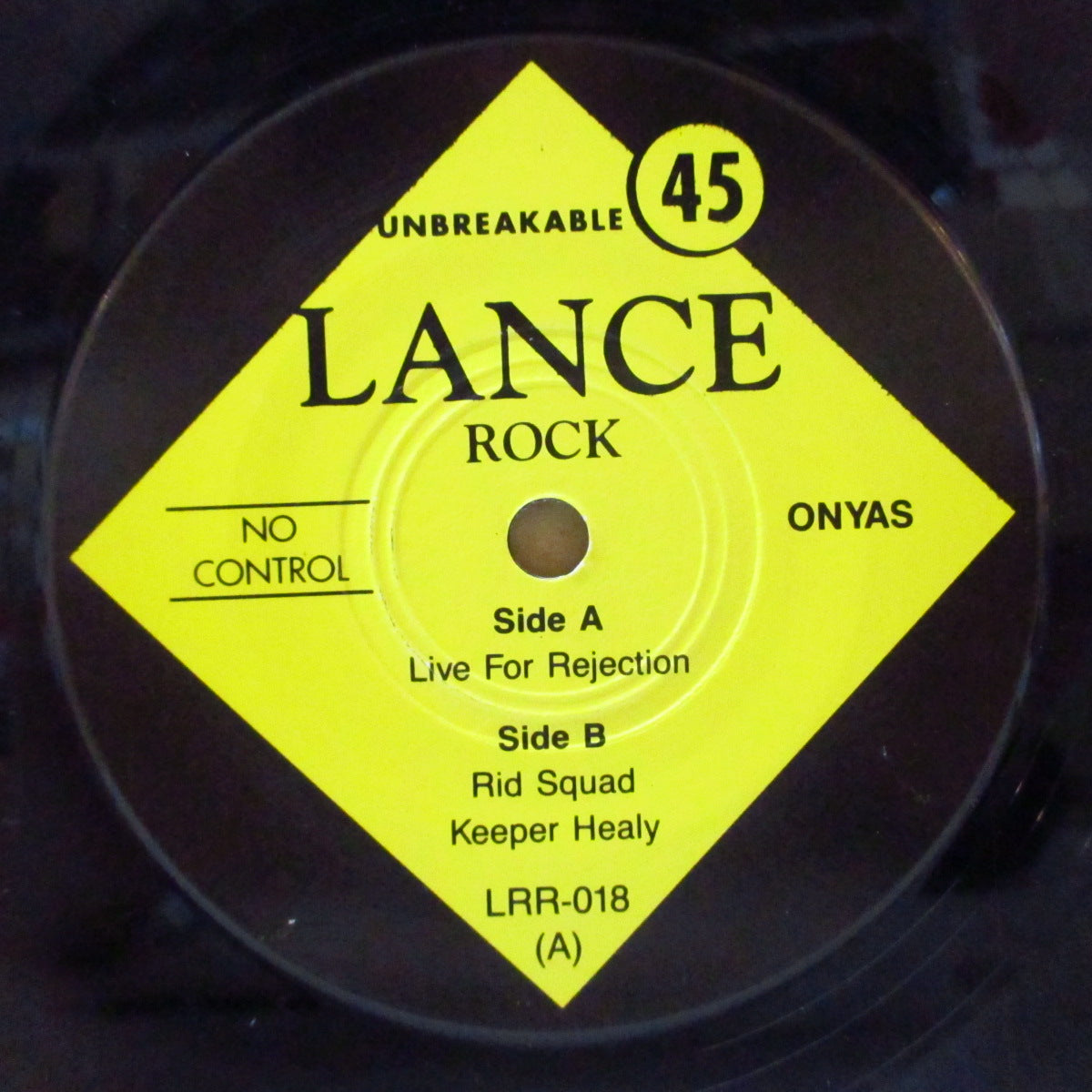 ONYAS, THE (ジ・オンヤス) - Live For Rejection +2 (Canada オリジナル 7インチ+光沢ソフト紙ジャケ, インサート) '97年シングル