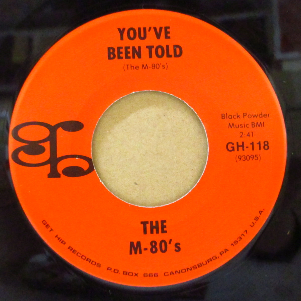 M-80'S, THE (ジ・エム・エイティーズ) - You've Been Told (US オリジナル 7インチ+光沢ソフト紙ジャケ) '89年デビューシングル