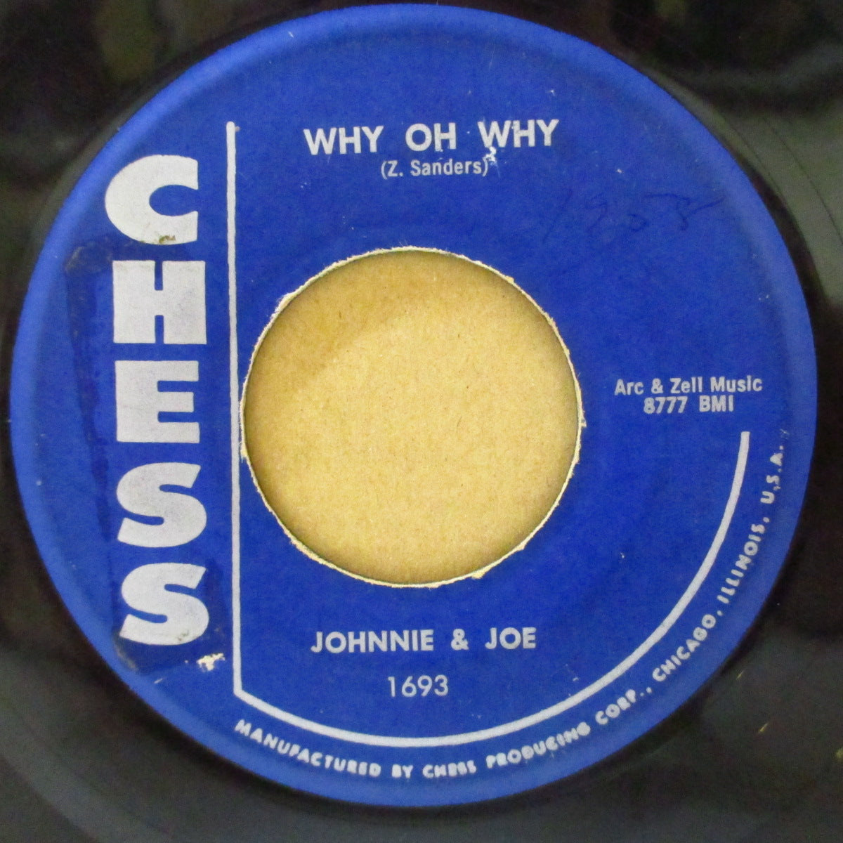 JOHNNIE & JOE (JOHNNY & JOE) (ジョニー&ジョー) - Why Oh Why / Why Did She Go (US '58 オリジナル7インチ)アップテンポ・ドゥワップ調R&B!