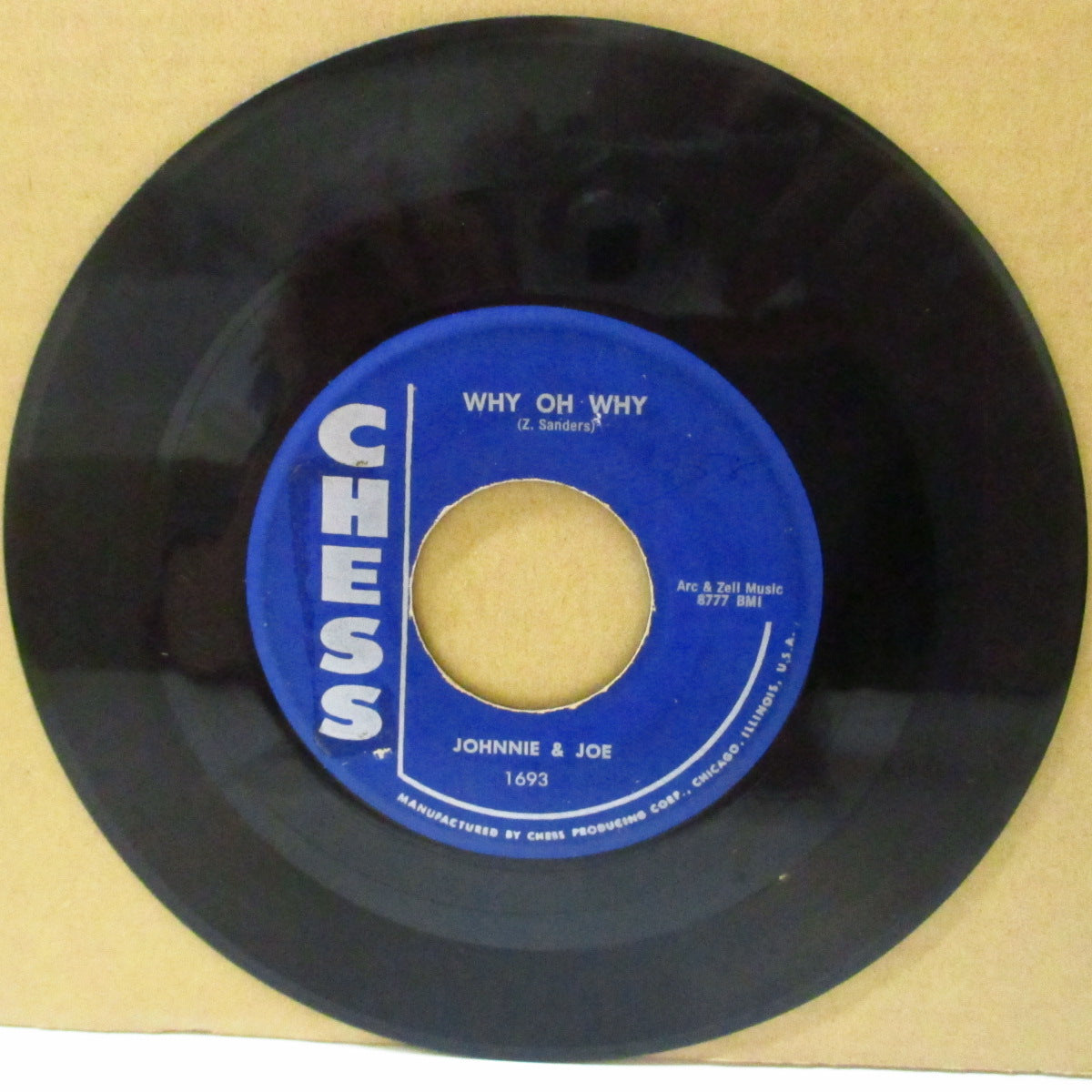 JOHNNIE & JOE (JOHNNY & JOE) (ジョニー&ジョー) - Why Oh Why / Why Did She Go (US '58 オリジナル7インチ)アップテンポ・ドゥワップ調R&B!