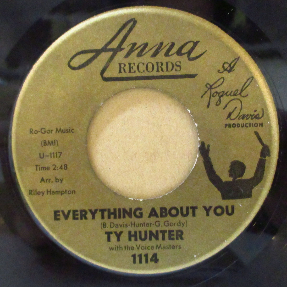 TY HUNTER with The Voice Masters (タイ・ハンター ウィズ・ザ・ヴォイスマスターズ) - Orphan Boy (US '60 オリジナル 7インチ) ニューブリード・ドゥワップ!