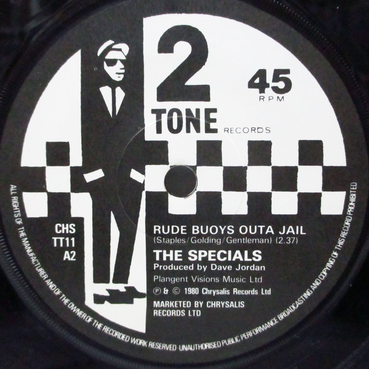 SPECIALS, THE (ザ・スペシャルズ) - Rat Race (UK オリジナル「紙ラベ」フラットセンター7"+カンパニースリーブ) '80年両A面4thシングル !