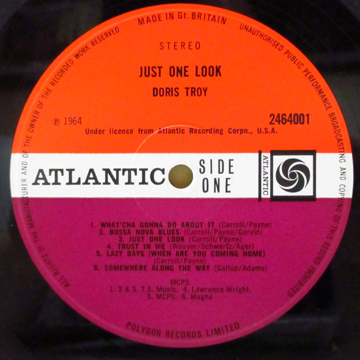 DORIS TROY (ドリス・トロイ) - Just One Look (UK '70「99」シリーズ再発ステレオLP/英独自別デザイン両面コーティング・ジャケ) ’63年デビュー・アルバム!
