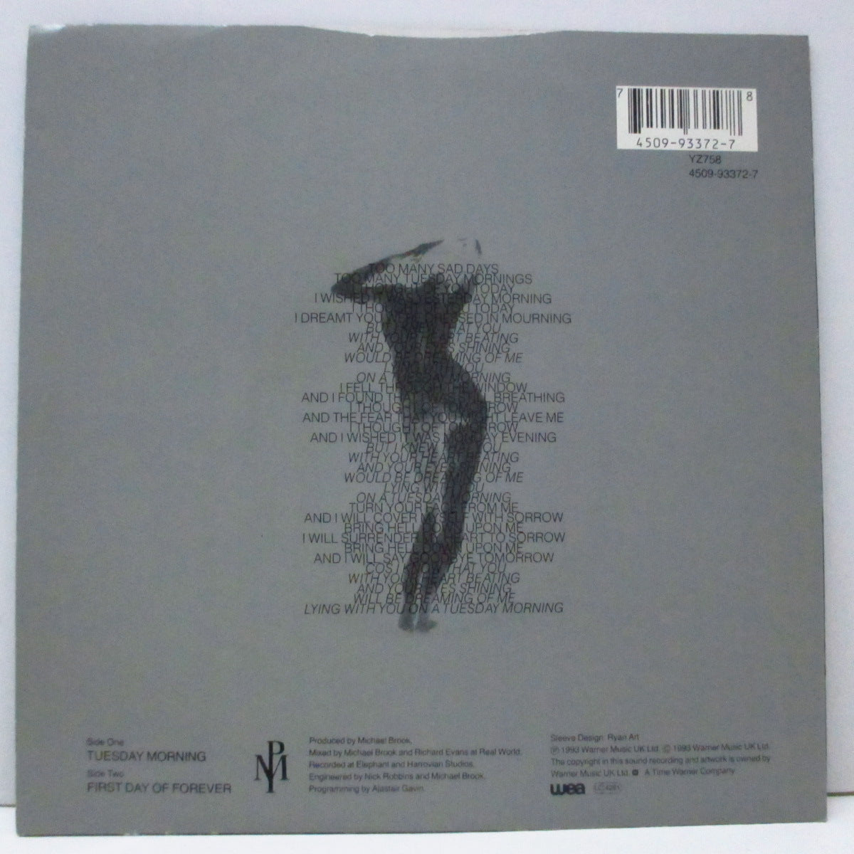 POGUES, THE (ザ ・ポーグス) - Tuesday Morning (UK オリジナル 7"/光沢固紙ジャケ) '93年ポーグス最後のヒット曲!