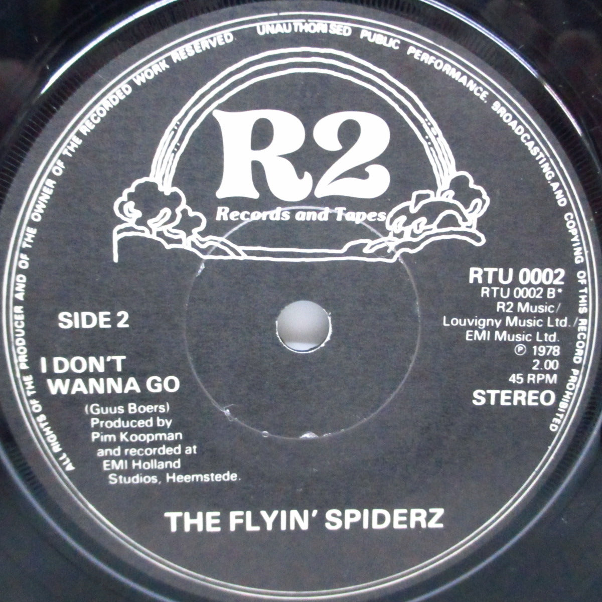 FLYIN' SPIDARZ, THE (ザ・フライイング・スパイダーズ) - City Boy (UK オリジナル 7")