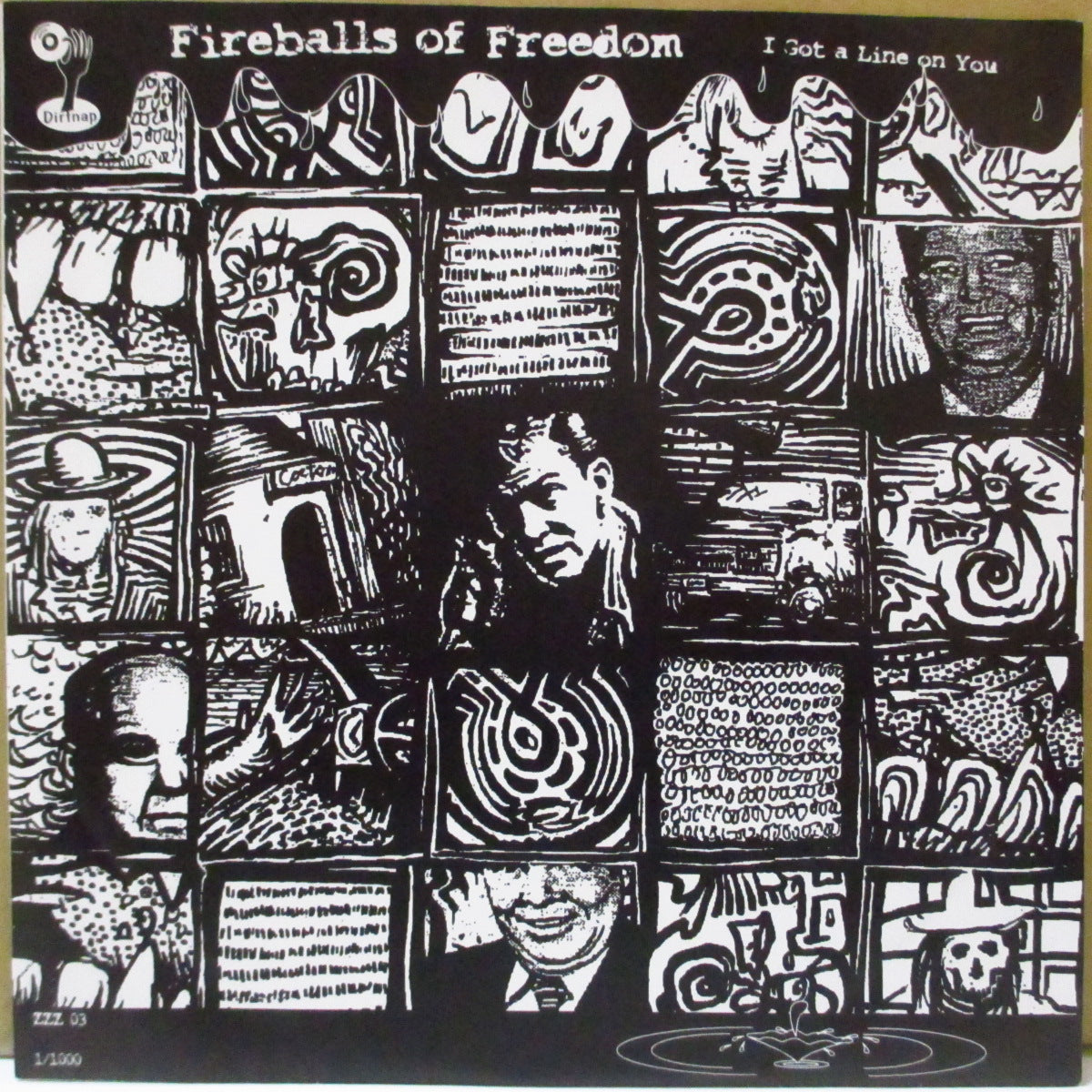 FIREBALLS OF FREEDOM / LOPEZ (ファイヤーボールズ・オブ・フリーダム / ロペス) - I Got A Line On You +2 (US 1,000枚限定ピンクマーブルヴァイナル 7インチ+光沢ソフト紙ジャケ) '00年スプリットEP