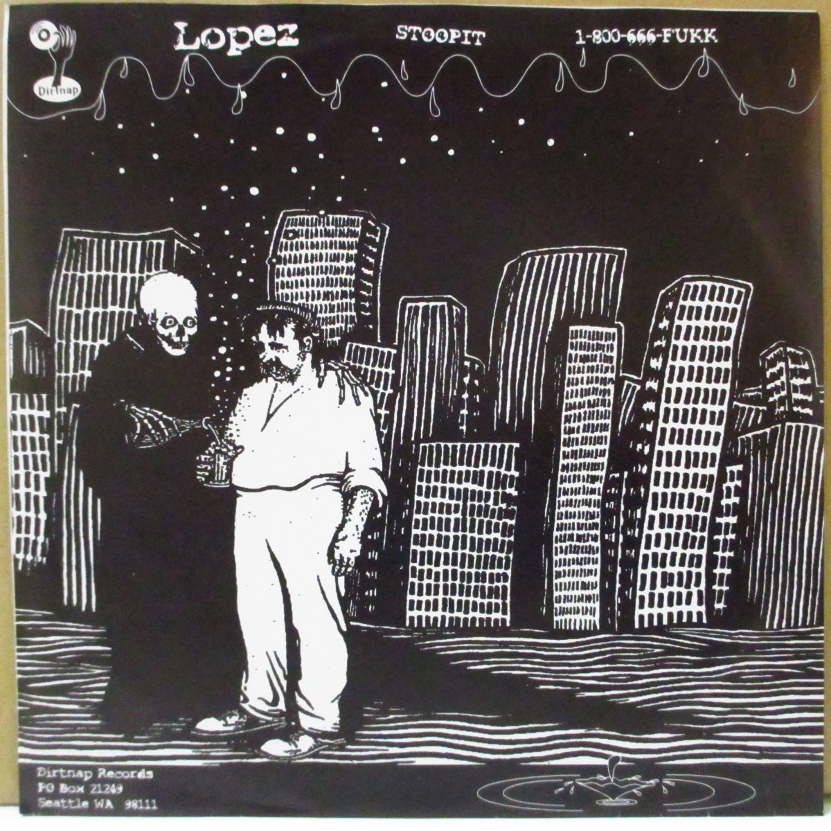 FIREBALLS OF FREEDOM / LOPEZ (ファイヤーボールズ・オブ・フリーダム / ロペス) - I Got A Line On You +2 (US 1,000枚限定ピンクマーブルヴァイナル 7インチ+光沢ソフト紙ジャケ) '00年スプリットEP