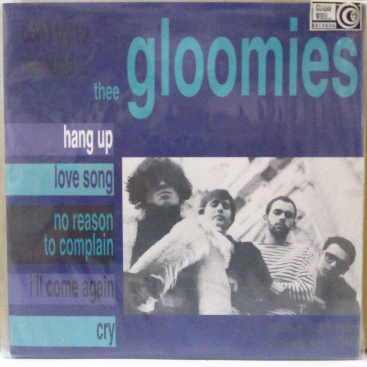 GLOOMIES, THEE (ジー・グルーミーズ) - Don't Try To Resound Thee Gloomies (France オリジナル・モノラル 7インチ+光沢固紙ジャケ, インサート, PVC) '93年EP