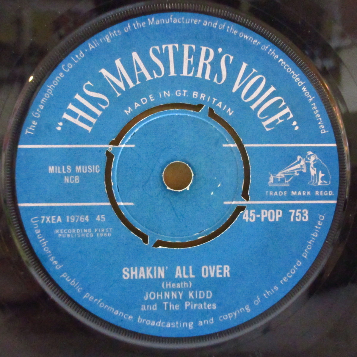 JOHNNY KIDD & THE PIRATES (ジョニー・キッド & ザ・パイレーツ) - Shakin' All Over (UK 初回 オリジナル7インチ)テディボーイR&R名曲!