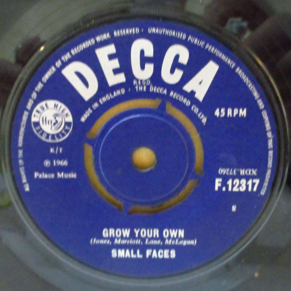 SMALL FACES (スモール・フェイセス) - Sha-La-La-La-Lee (UK '66 オリジナル「ラウンドセンター」 7インチ+カンパニースリーブ)
