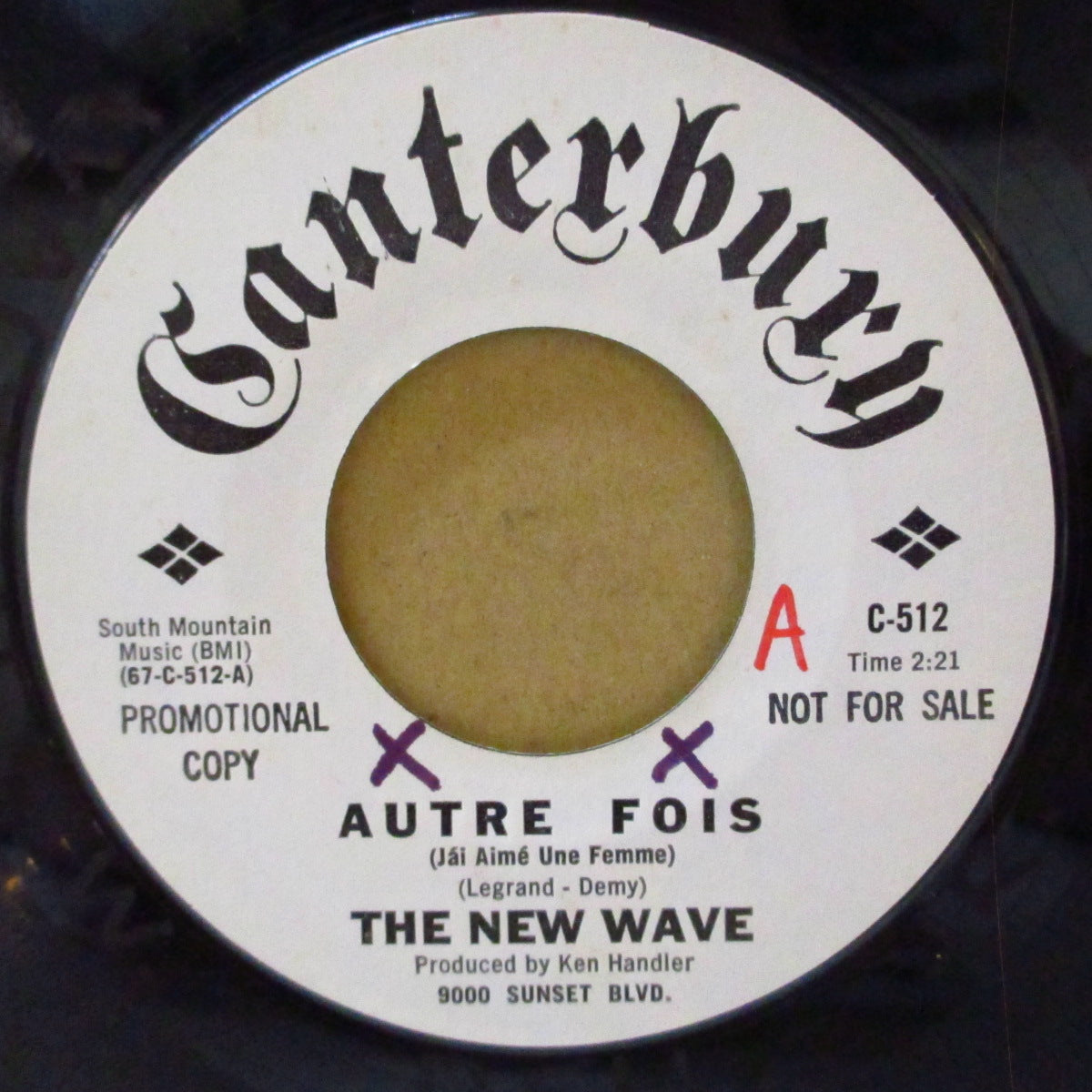 NEW WAVE, THE (ザ・ニュー・ウェーブ) - Autre Fois / Little Dreams (US '67 プロモ・白ラベ7インチ)ソフト・サンシャイン・ボサノヴァ名曲!