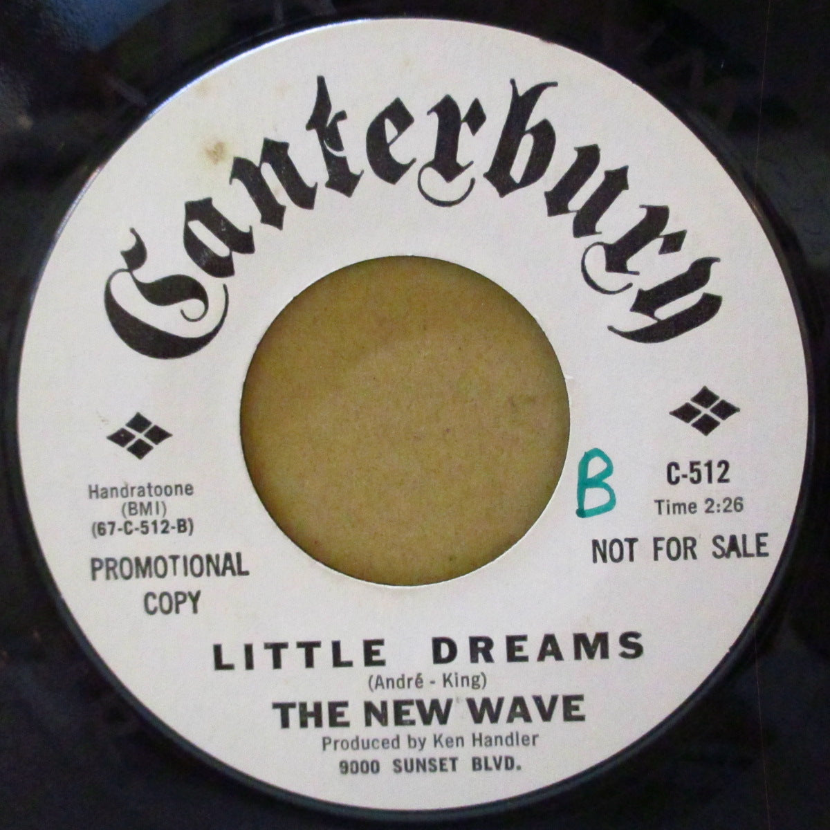 NEW WAVE, THE (ザ・ニュー・ウェーブ) - Autre Fois / Little Dreams (US '67 プロモ・白ラベ7インチ)ソフト・サンシャイン・ボサノヴァ名曲!