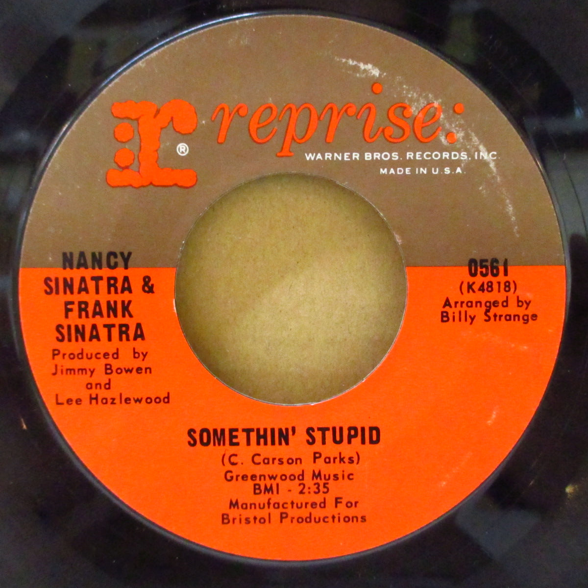 NANCY SINATRA & FRANK SINATRA (ナンシー・シナトラ & フランク・シナトラ) - Somethin' Stupid / I Will Wait For You (US '67 オリジナル 7インチ)