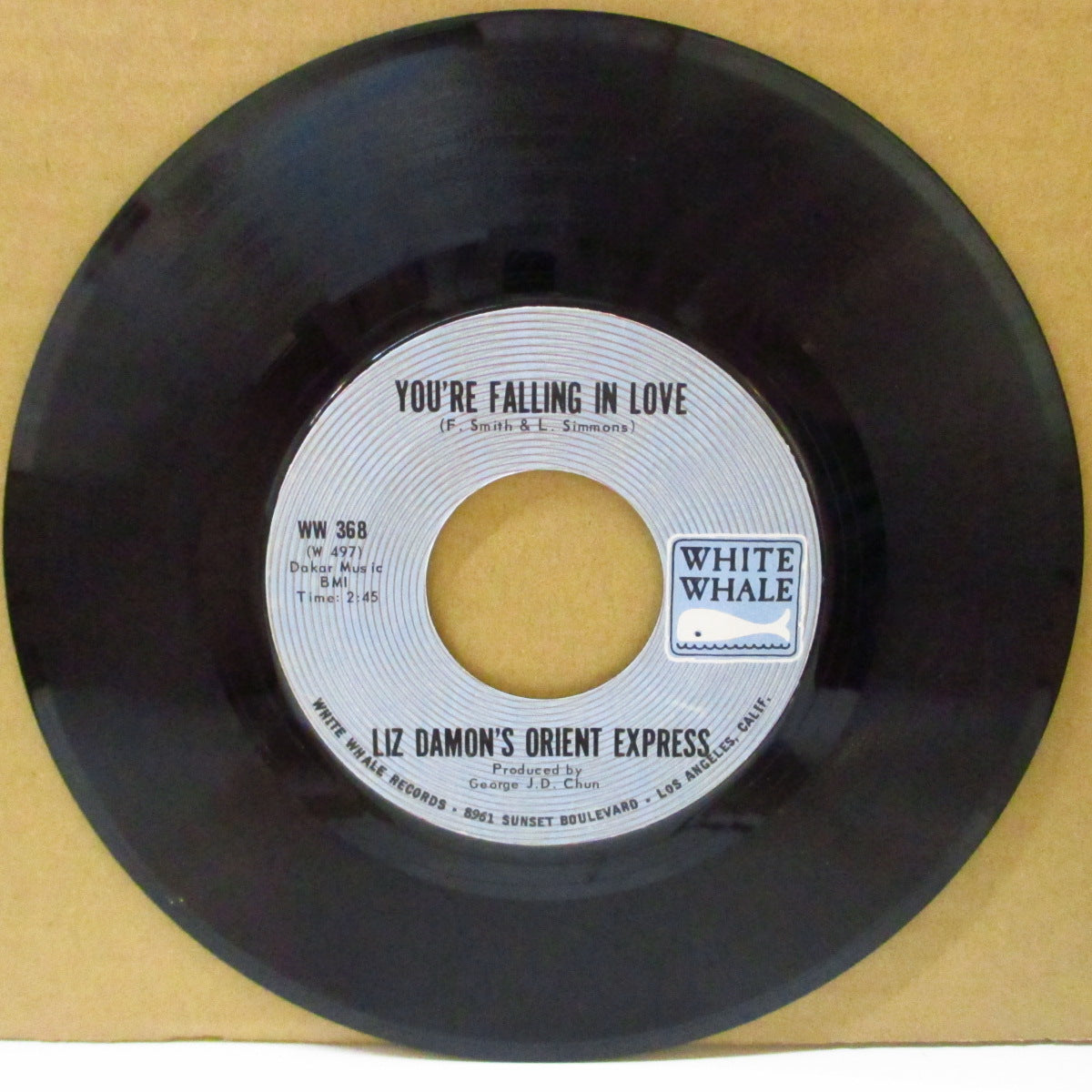 LIZ DAMON'S ORIENTAL EXPRESS (リズ・デーモンズ・オリエンタル・エクスプレス) - You're Falling In Love (US '70 White Whale社再発 7インチ) JET SETサバービア+サンシャインポップ)