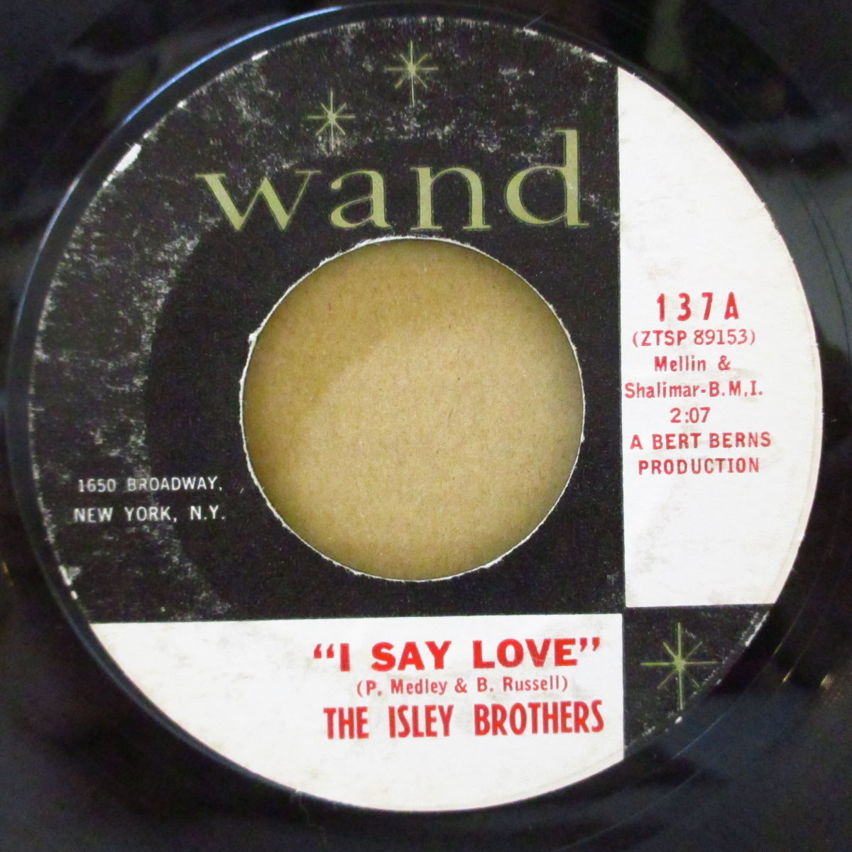 ISLEY BROTHERS (アイズレー・ブラザーズ) - I Say Love / Hold On Baby (US '63 オリジナル 7インチ) ラテンR&Bソウル!