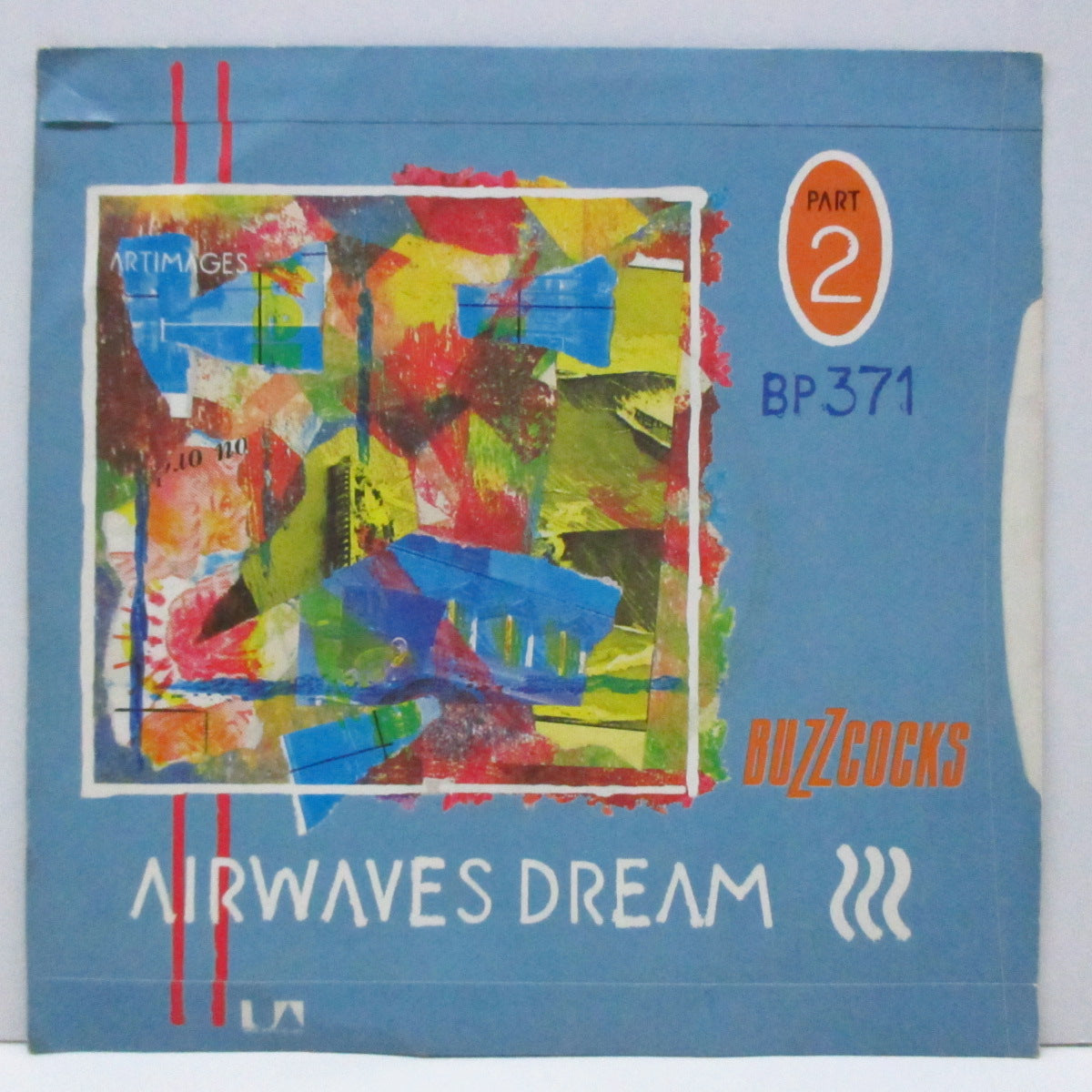 BUZZCOCKS (バズコックス) - Strange Thing (UK オリジナル「ラウンドセンター」7"/光沢ソフト紙折り返しジャケ) グループ写真が表バージョン !