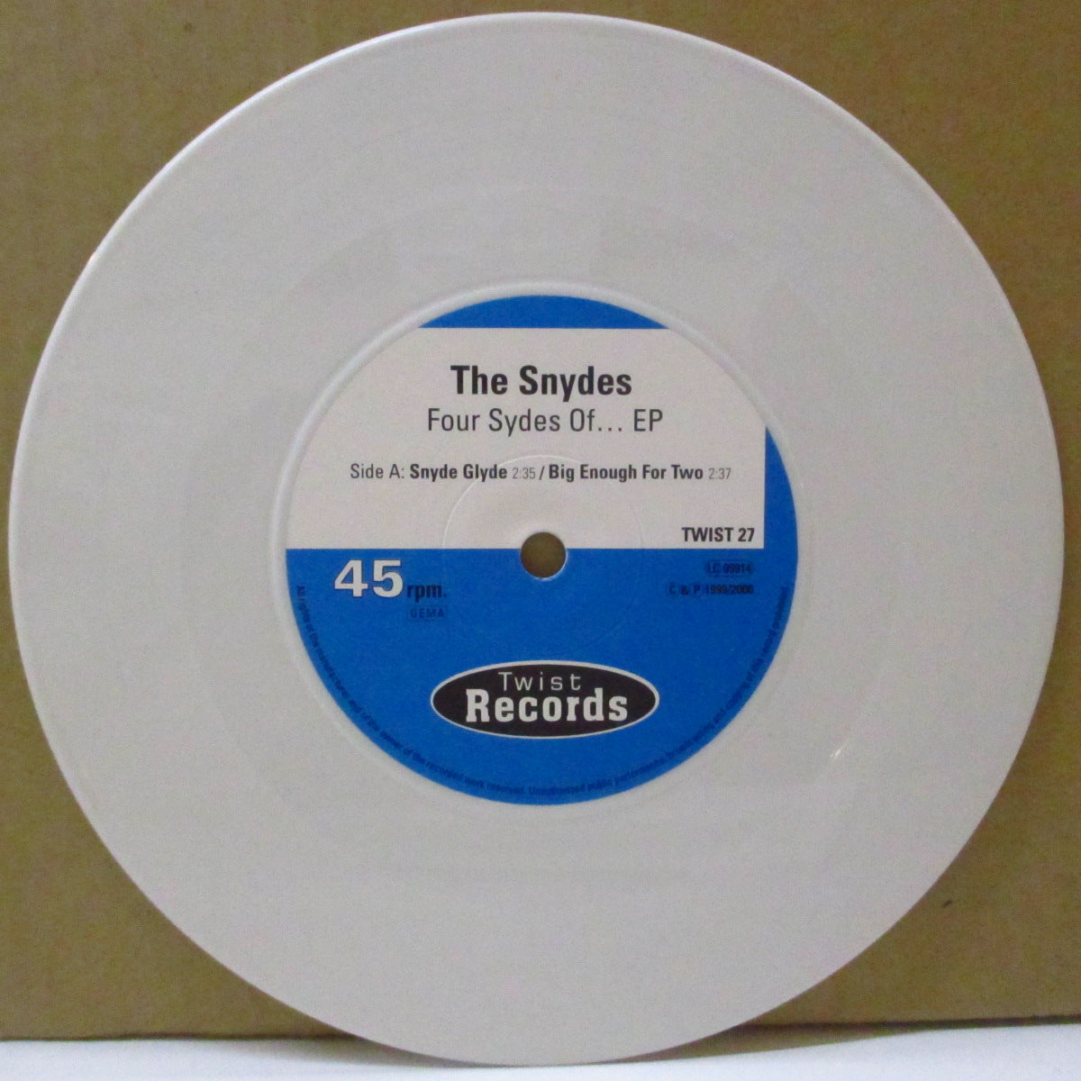 SNYDES, THE (ザ・スナイデス) - Four Snydes Of... EP (German 限定ホワイトヴァイナル 7インチ+光沢ソフト紙ジャケ) '00年EP