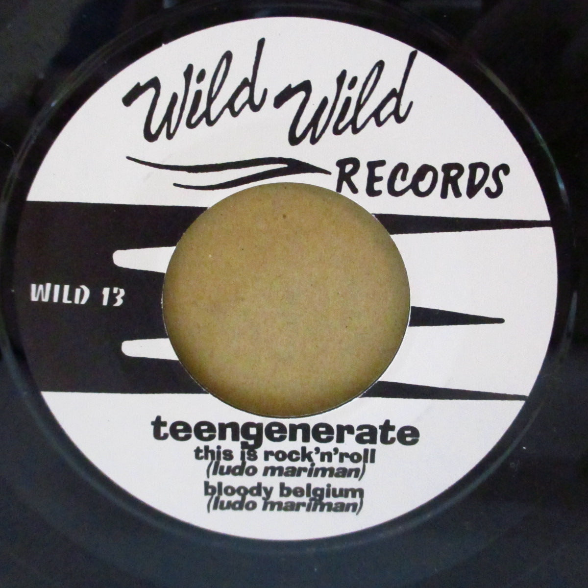 TEENGENERATE (ティーンジェネレイト) - Wild Wild Teengenerate (France '96 オリジナル3曲入り 7インチ/光沢固紙ジャケ)