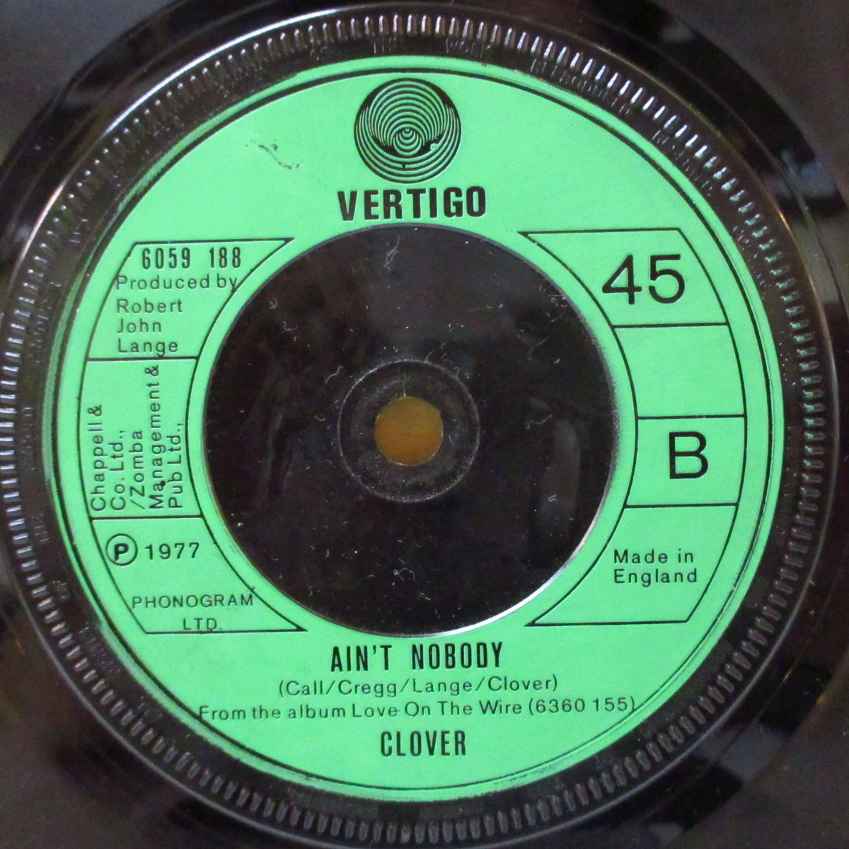 CLOVER (クローヴァー) - Oh Senorita (UK '77 オリジナル 7インチ+黒ダイカットスリーブ)