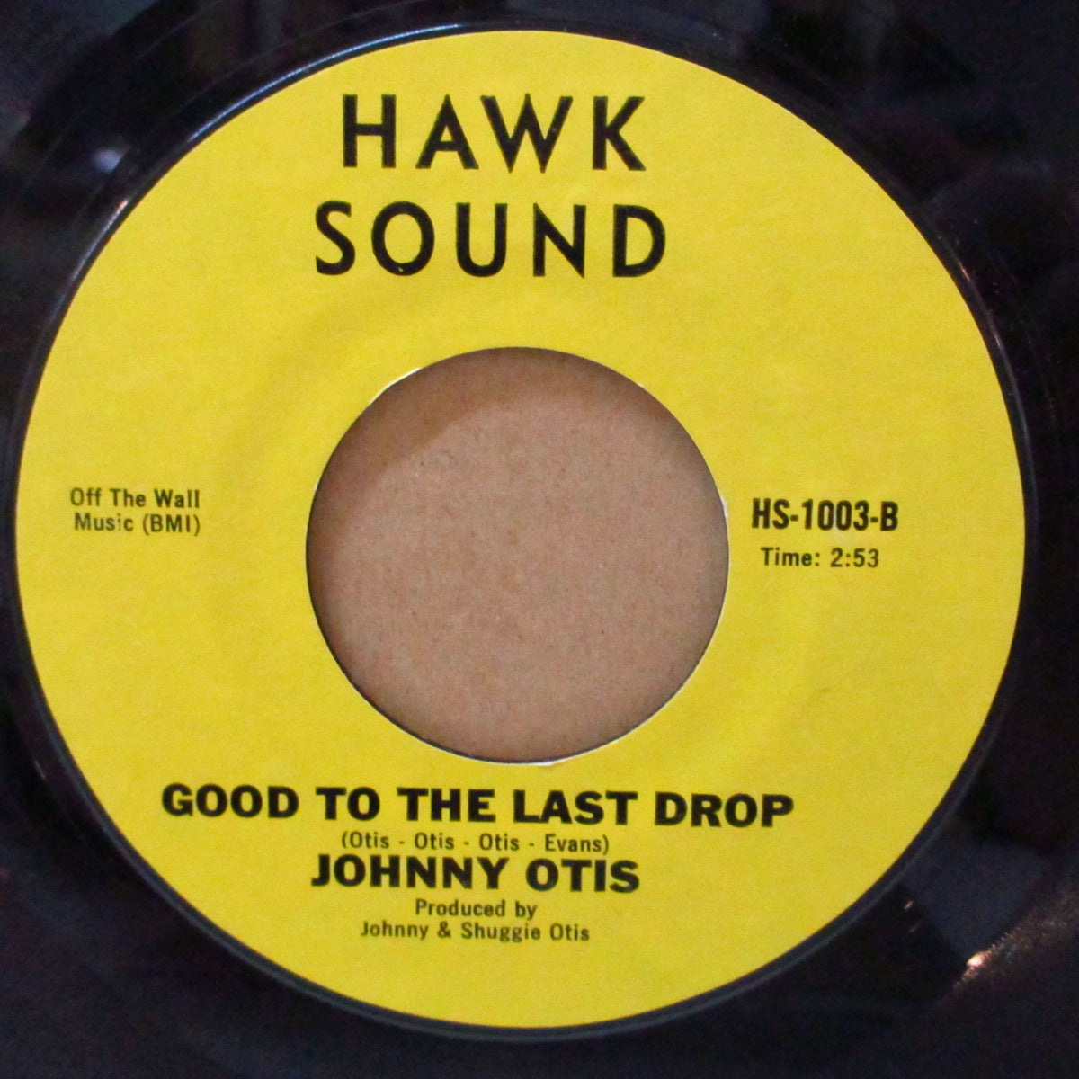 JOHNNY OTIS (ジョニー・オーティス) - Jaws / Good To The Last Drop (US オリジナル「黒ブロック・ロゴ ver」7インチ)アップテムポ・キラー・ファンク+クロスオーヴァー!