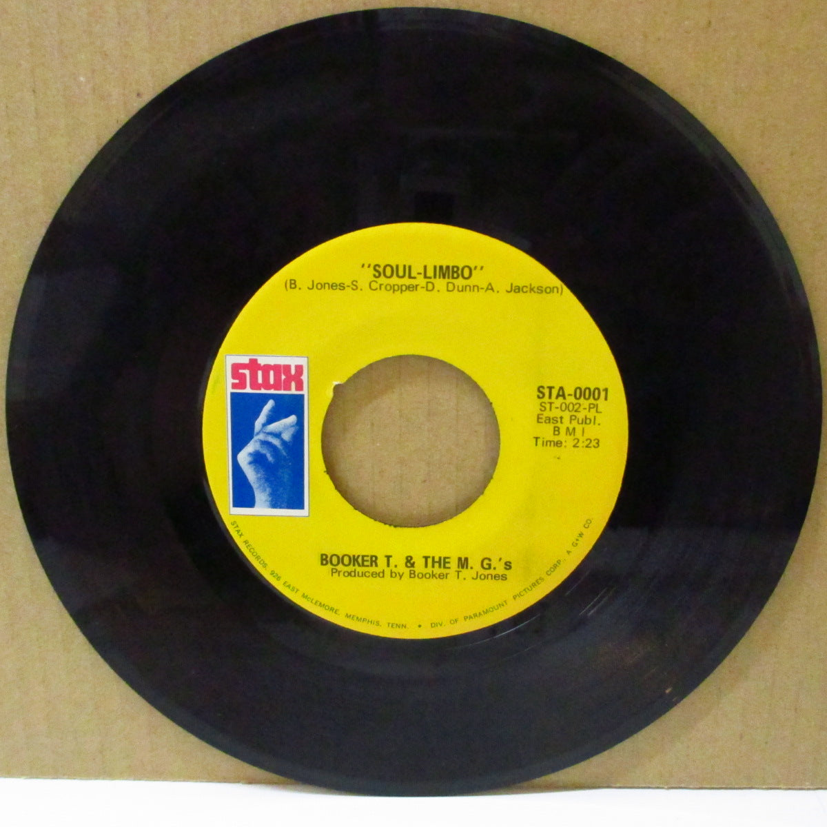 BOOKER T. & THE MG’S (ブッカーT & ザ・MG'S) - Soul-Limbo / Heads Or Tails (US '68年オリジナル 7インチ)トロピカル・ラテン・ノーザン・インスト名曲!