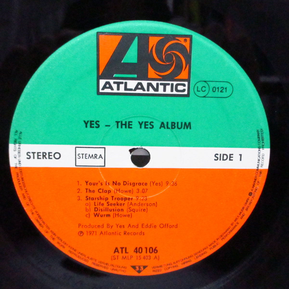 YES (イエス) - The Yes Album (Dutch 80's 再発 LP/光沢見開ジャケ)