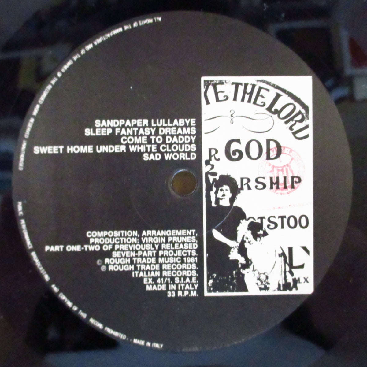 VIRGIN PRUNES (ヴァージン・プルーンズ) - A New Form Of Beauty Parts 1-4 (Italy オリジナル 2xLP+ソフト紙インナー/ざら紙特殊ダイカットジャケ) '83年EPコンピ