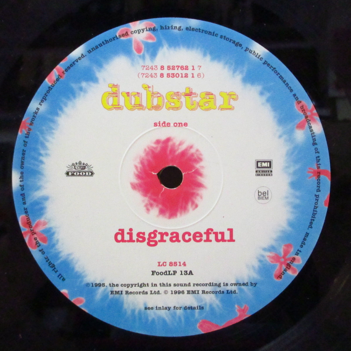 DUBSTAR (ダブスター) - Disgraceful (UK 限定 2xLP+固紙インナー, ブックレット/レアステッカー付き光沢見開きジャケ) '95年1stアルバム