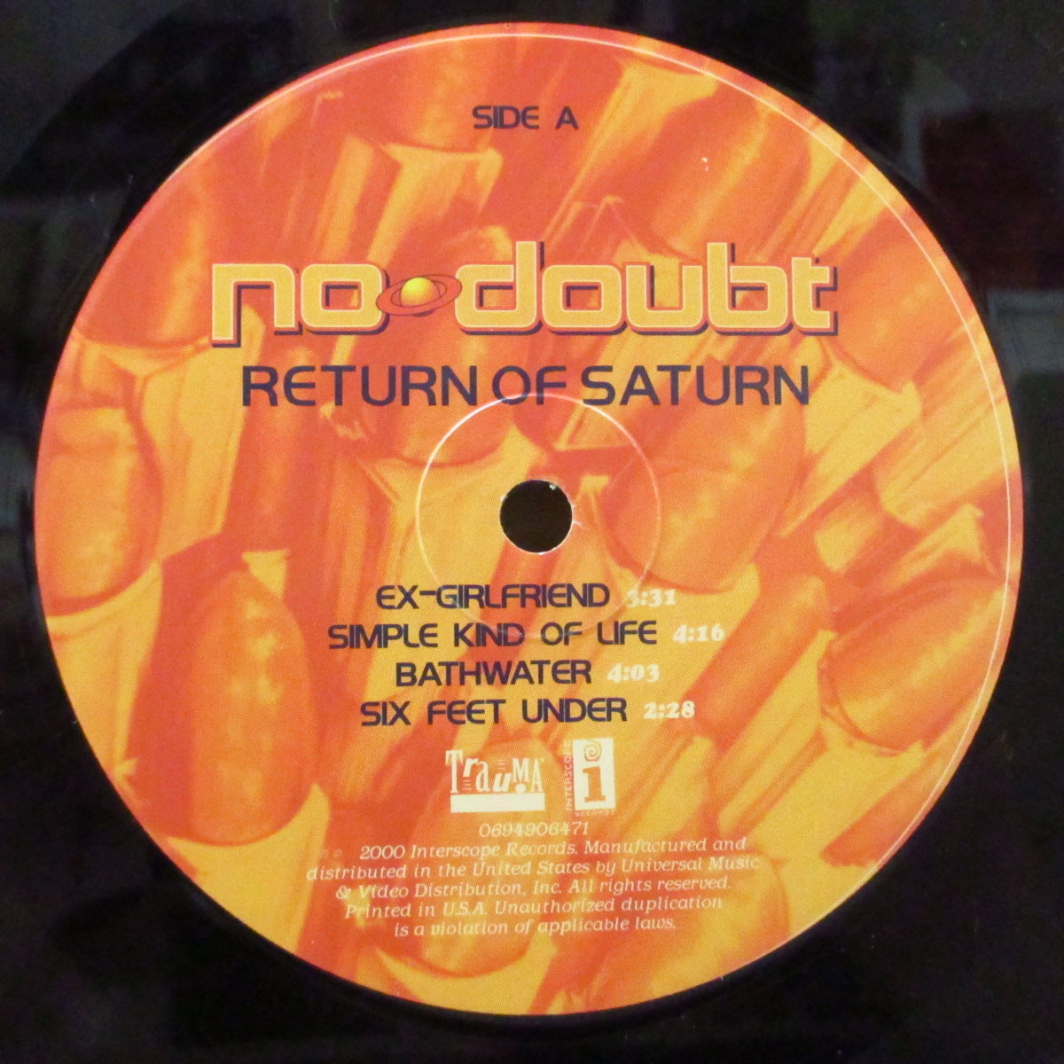 NO DOUBT (ノー・ダウト) - Return Of Saturn (US オリジナル 2xLP+ソフト紙インサート) '00年4thアルバム