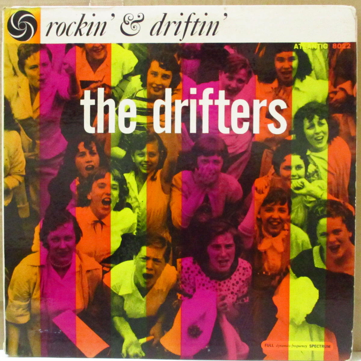 DRIFTERS, THE (ザ・ドリフターズ) - Rockin' & Driftin' (US '60 サードプレス「白ファン・ロゴ、オレンジTOPラベ」モノラル LP/表面コーティング光沢ジャケ) '58年セカンドアルバム