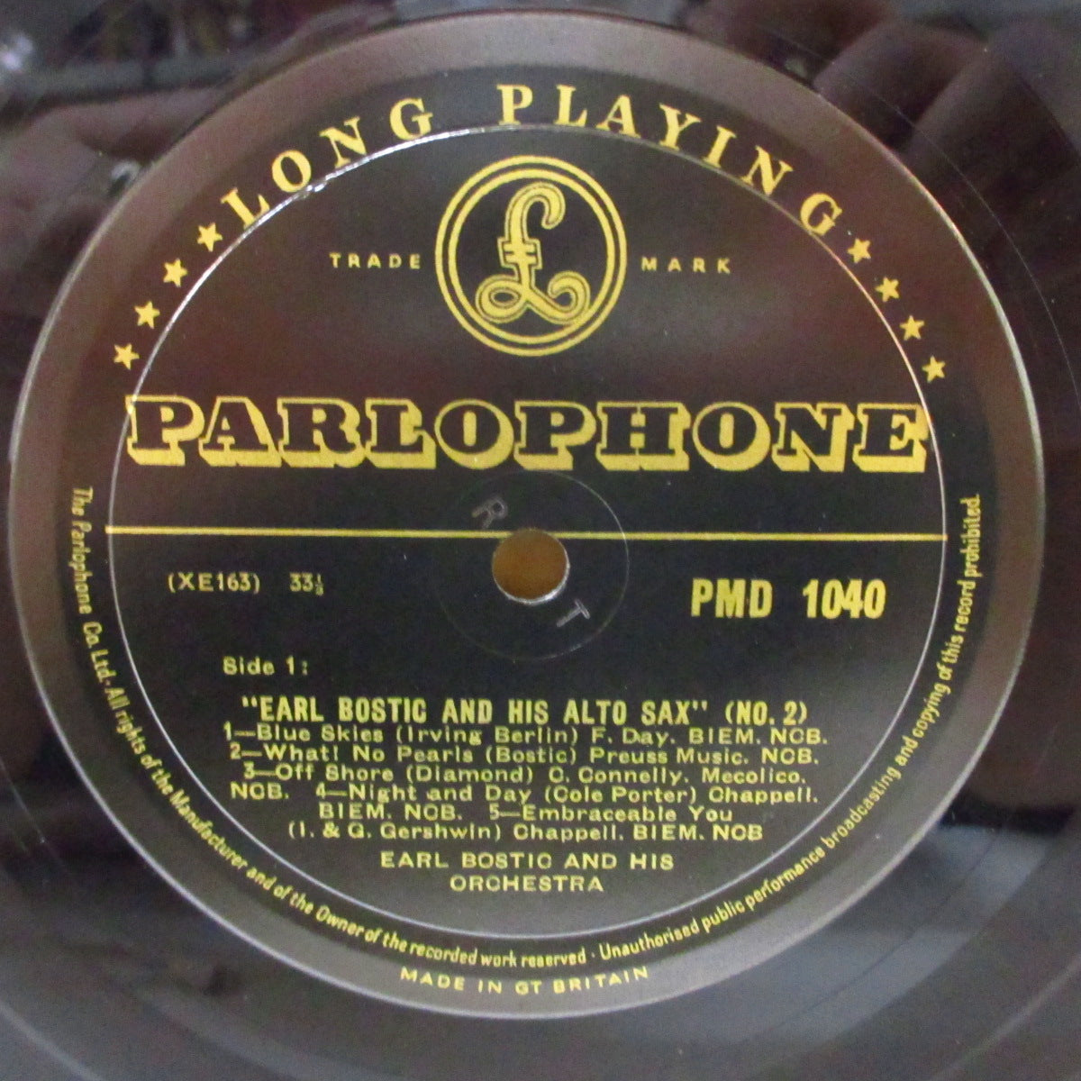 EARL BOSTIC (アール・ボスティック) - Earl Bostic And His Alto Sax (No.2) (UK '56 オリジナル 10インチ モノラル LP)英国独自編集コンピ!