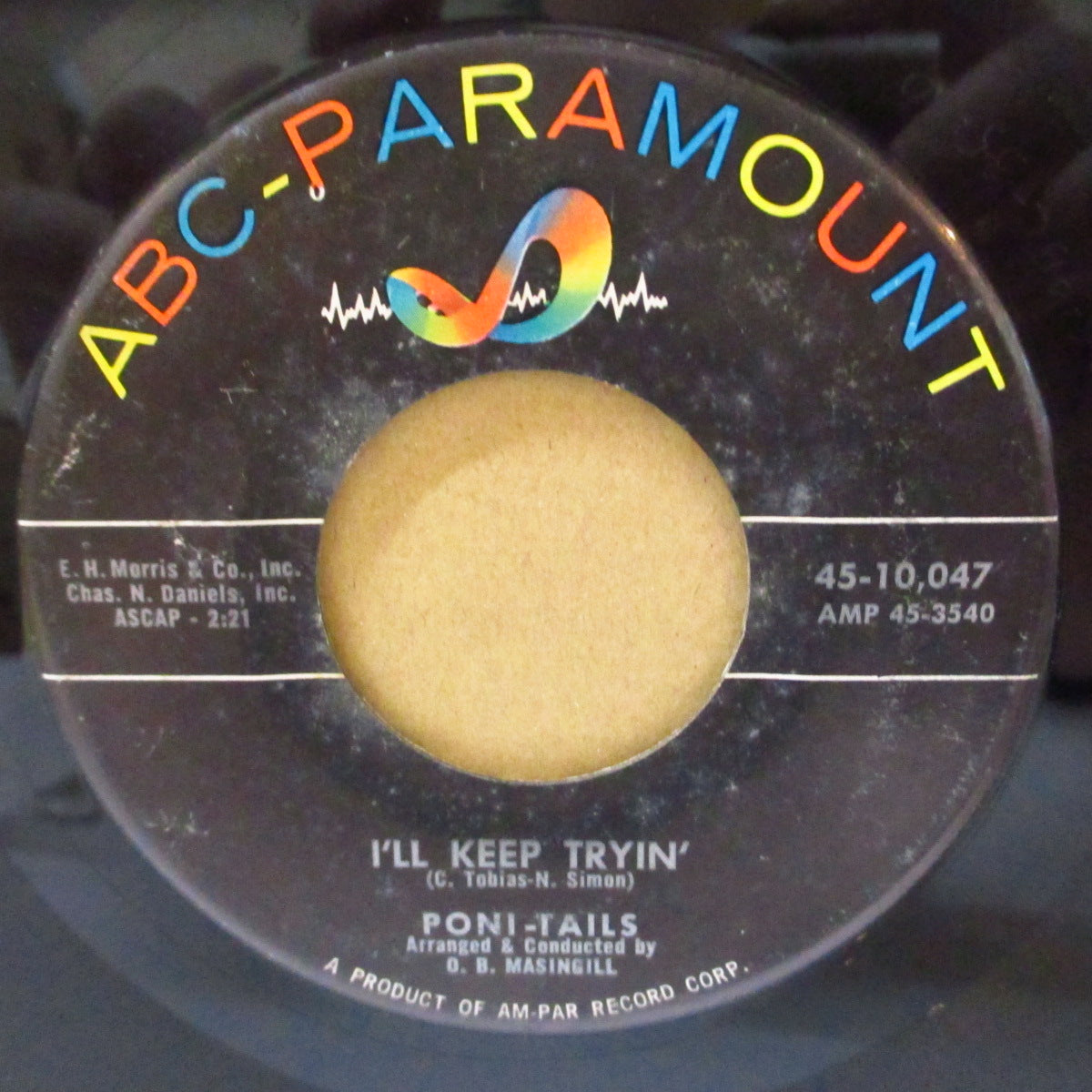 PONI-TAILS (ポニー・テイルズ) - I'll Be Seeing You (US '59 オリジナル7インチ+カンパニースリーブ)女子高生トリオ、古典曲の哀愁キュート・カヴァ!