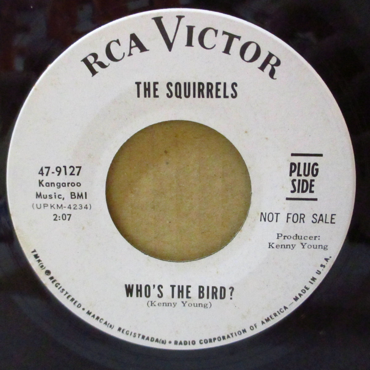 SQUIRRELS, THE (ザ・スクワーレルズ ) - A Girl's Imagination (US '67 プロモ・白ラベ7インチ)ブリル・ビルディング天才作曲家ケニー・ヤングの覆面バンドのサンシャイン・ポップ!