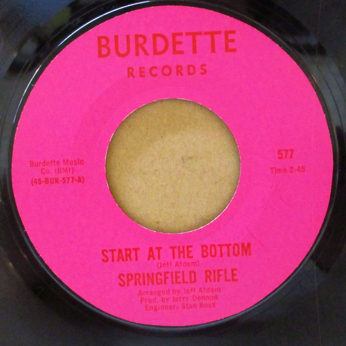 SPRINGFIELD RIFLE, THE (ザ・スプリングフィールド・ライフル) - Angelene (US '69 オリジナル 7インチ) 哀愁美メロ・フォーキー・ソフトロック隠れ名曲!